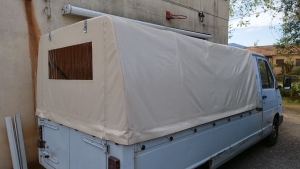 Confection une bâche de fourgon à Riols (Hérault, 34)