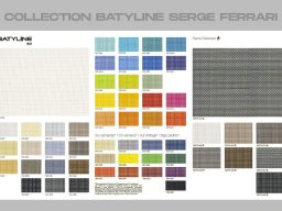 20150000 Mobilier de jardin - Collection de toiles Batyline Serge Ferrari - Nuanciers 5 gamme ISO-FR (feu)