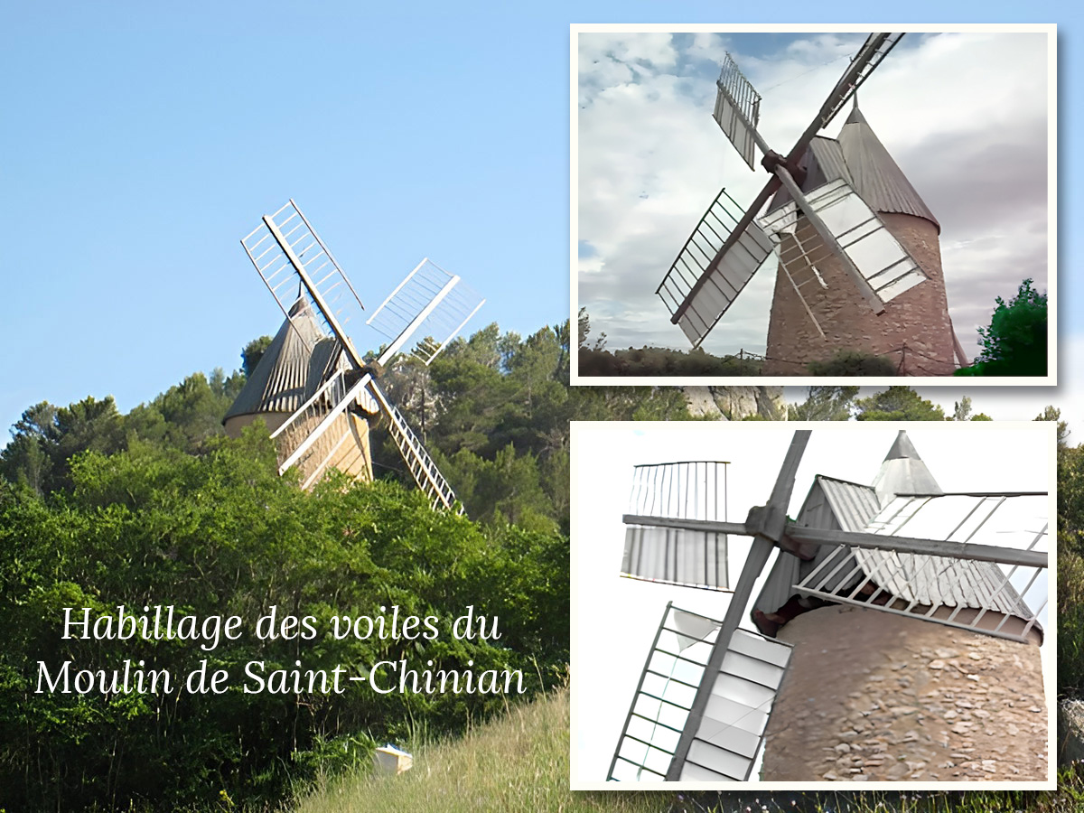 Confection de voiles de Moulin