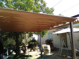 20170707 Store vélum - Pergolas en PVC précontraint Ferrari 705 coloris beige (1)