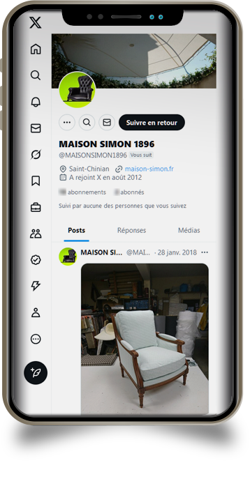 La Maison Simon est présente sur X (ex-Twitter)